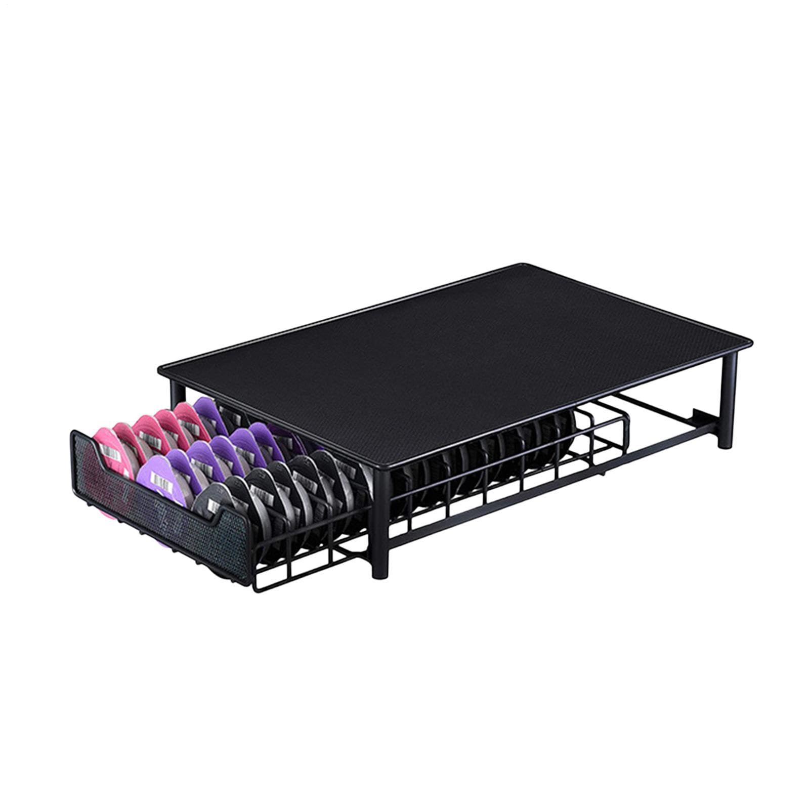 Cajón Almacenaje Cápsulas Café De Acero Resistente, Acceso Rápido | Organizador para con Cajón Deslizable para Cocina, Salón, Apartamento, Tostadora,