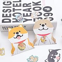 Vista 9 de Aimeio - Calcomanías de perro de animales de dibujos animados súper lindas para álbumes de bricolaje, diario, portátil, decoración de computadora