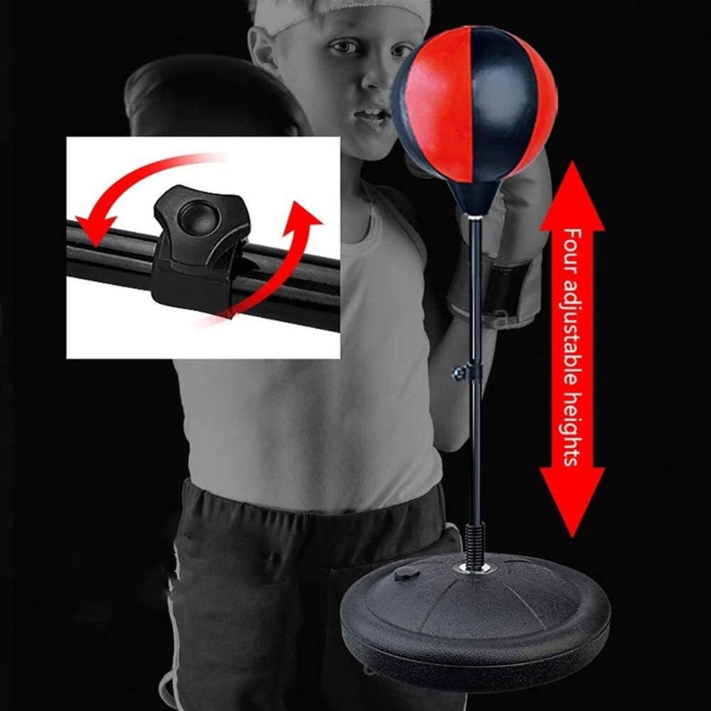 Punching Bags Pedestal Boxing Bags, Adjustable Height Children's Fitness Boxing Speed Ball, Tumbler Vertical Sandbag