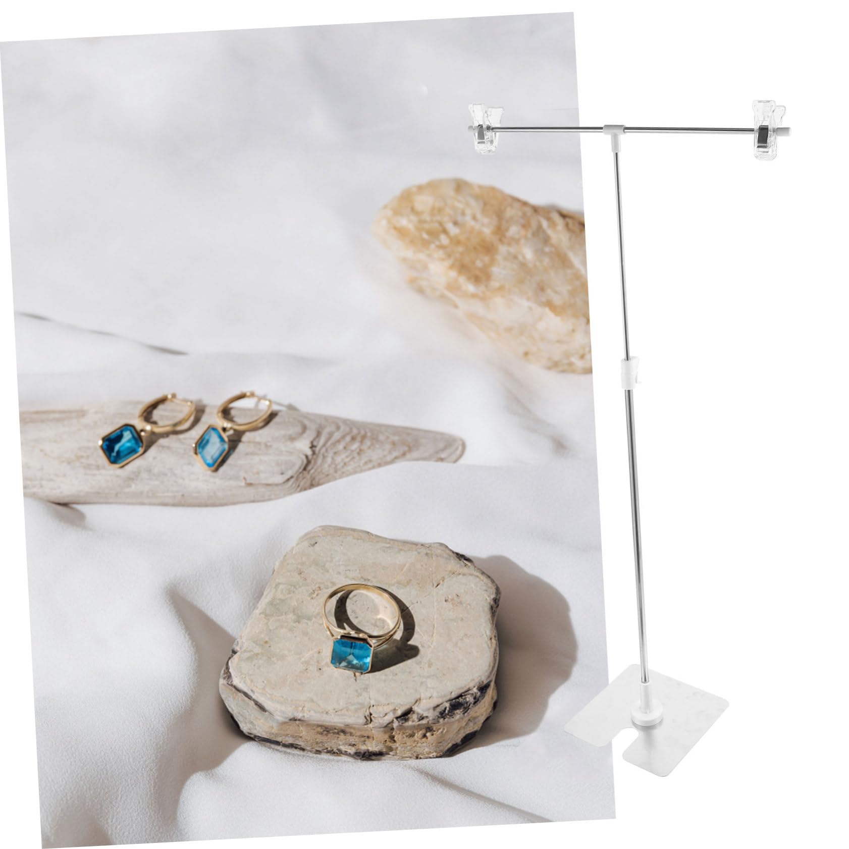 Gatuida Marco De Fondo Mini Soporte para Telón De Fondo Fotográfico Negro Fácil Telones De o De Fotografía Pequeño Soporte De o Fotos De o Ajustable El Plastico