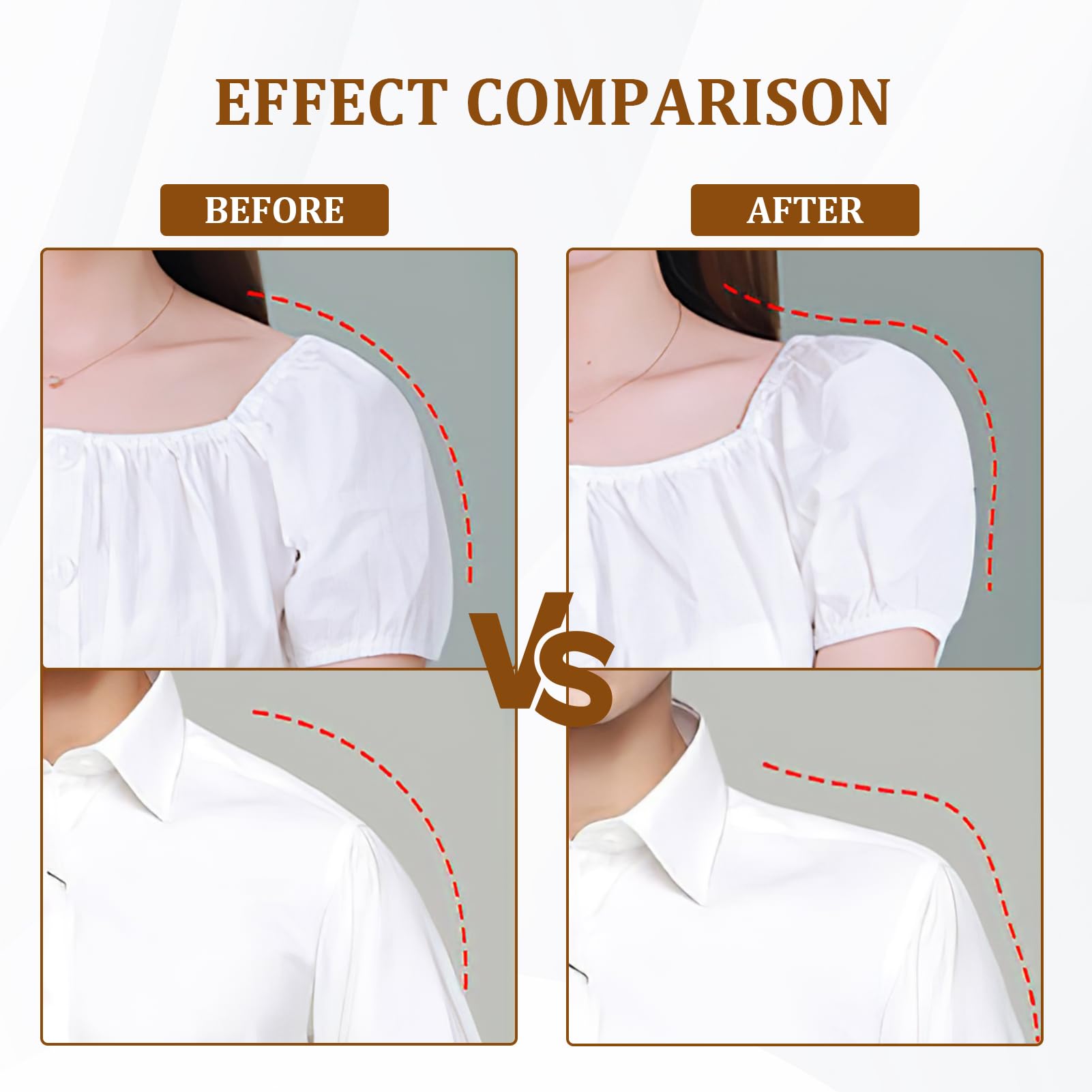 Épaulettes En Mousse Miunpri 4 Paires - Blanc, Velcro Auto-adhésif, Pour Vestes Et Chemises