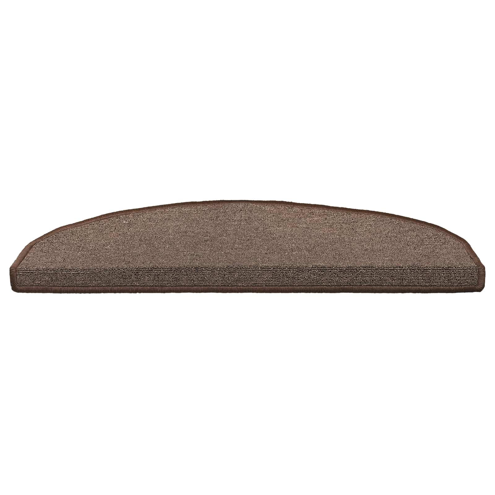 Tapis d'escalier auto-adhésifs 15 pièces café marron