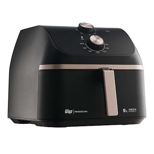WAP Fritadeira Air Fryer MEGA FAMILY 9 Litros com Cesto Amplo e Circulação de Ar 360°, Tim... WAP Fritadeira Air Fryer MEGA FAMILY 9 Litros com Cesto Amplo e Circulação de Ar 360°, Tim...