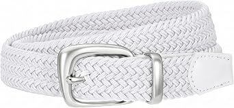 Women Elastic Braided Belt Fashion Stretch Woven Belt for Pants Jeans Ladies Golf Casual Waist Belt