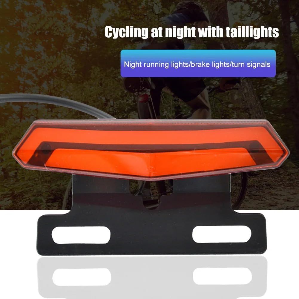 Luce Posteriore Anteriore per Bici Elettrica Professionale 24-48V Interruttore Faro A Clacson Accessori per Biciclette Elettriche di Facile Installazione