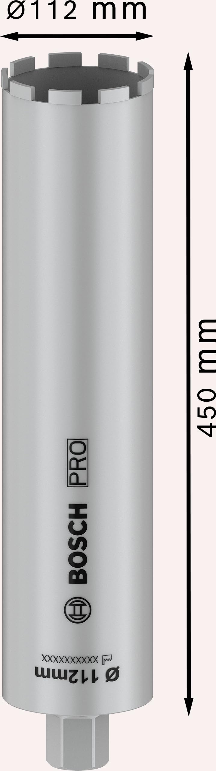 PRO Core Cutter wet, 112x450 mm, 1 1/4" UNC