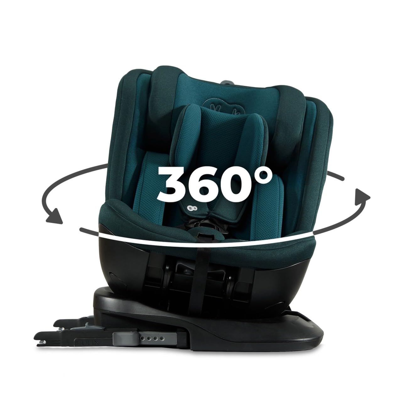 Kinderkraft XPEDITION2 I-SIZE 40-150 cm, Seggiolino auto 0-36 kg, Seggiolino 360 girevole, con Isofix Base, Reclinabile Posizione sdraiata, Poggiatesta regolabile, Gruppo 0 1 2 3, Blu
