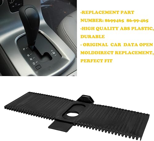 Miniatura 4 de DJF 8699465 Consola selector de cambio de engranajes de transmisión Palanca ciega a prueba de polvo tapa cubierta apto para VOLVO C30 C70 S40 V50