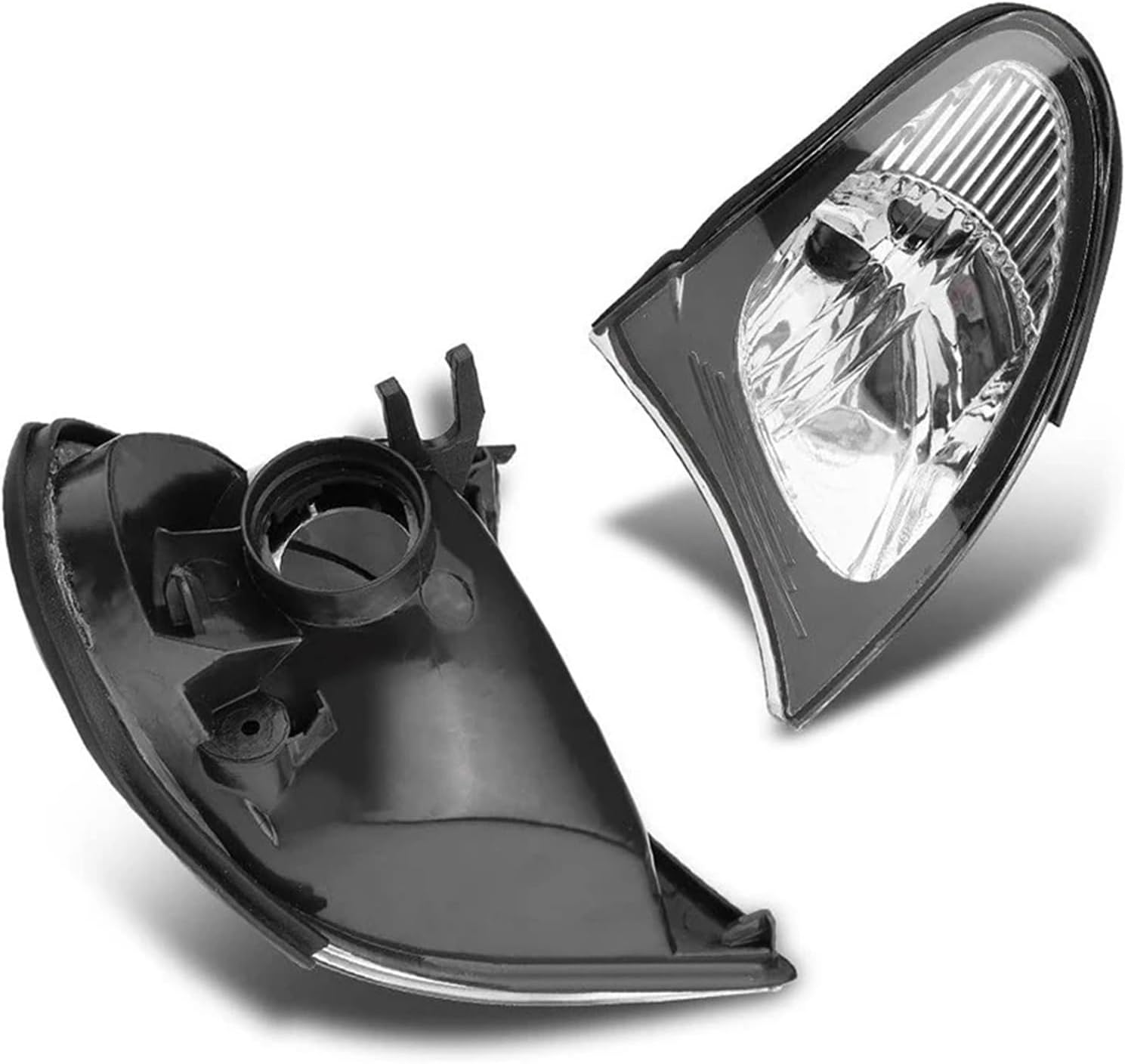 Headlight Corner Light Lens Turn Signal Light Cover Clear Lens Compatible with BMW E46 3-Series 4DR 2002-2005 Car Replacement Parts