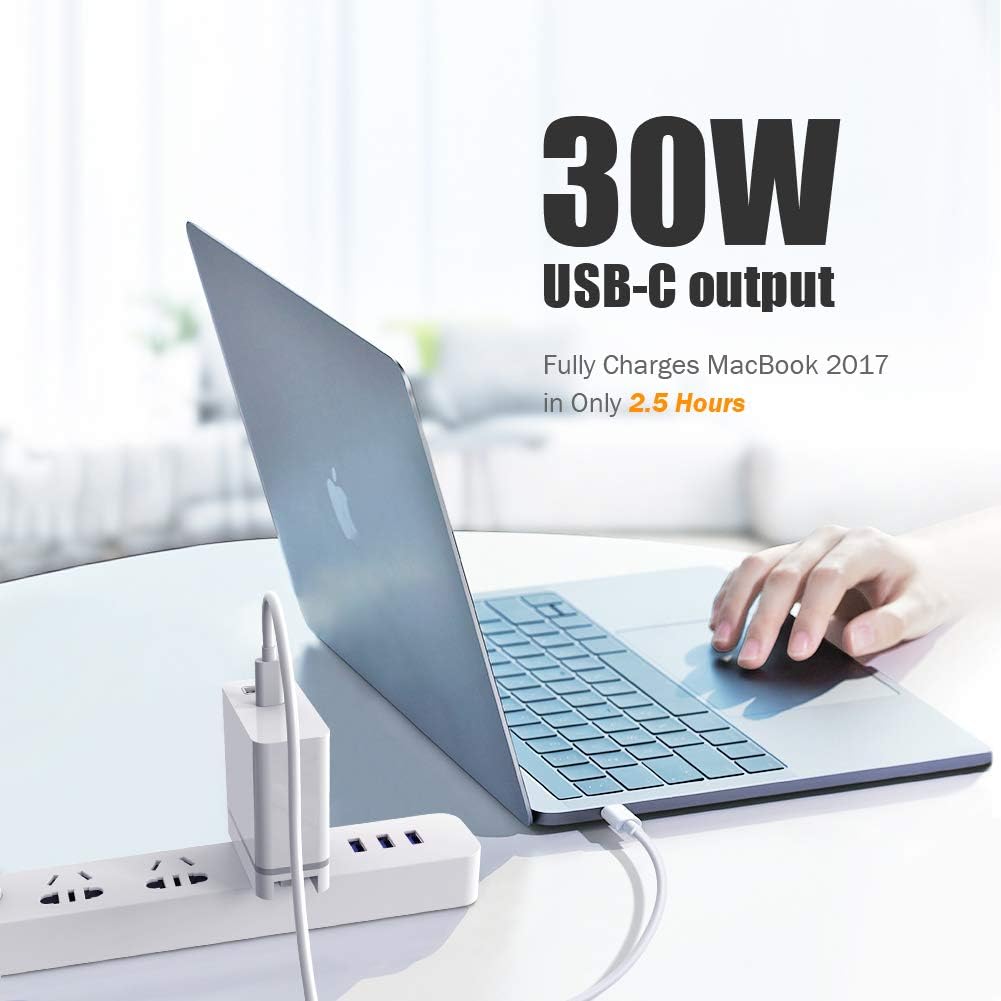 60% оƒƒ Dіѕсоunt USB C Charger, RE 42W Dual-Port Fast Charging Block Foldable Plug Adapter, 30W PD Compatible with iPad Pro, MacBook Air, iPhone 12 Pro Max 12 11 X 8, Google Pixel, AirPods Pro, 3.3ft C to C Cable Cord Bеѕt Dеаl Prоduсt USB C Charger, RE 42W Dual-Port Fast Charging Block Foldable Plug Adapter, 30W PD Compatible with iPad Pro, MacBook Air, iPhone 12 Pro Max 12 11 X 8, Google Pixel, AirPods Pro, 3.3ft C to C Cable Cord