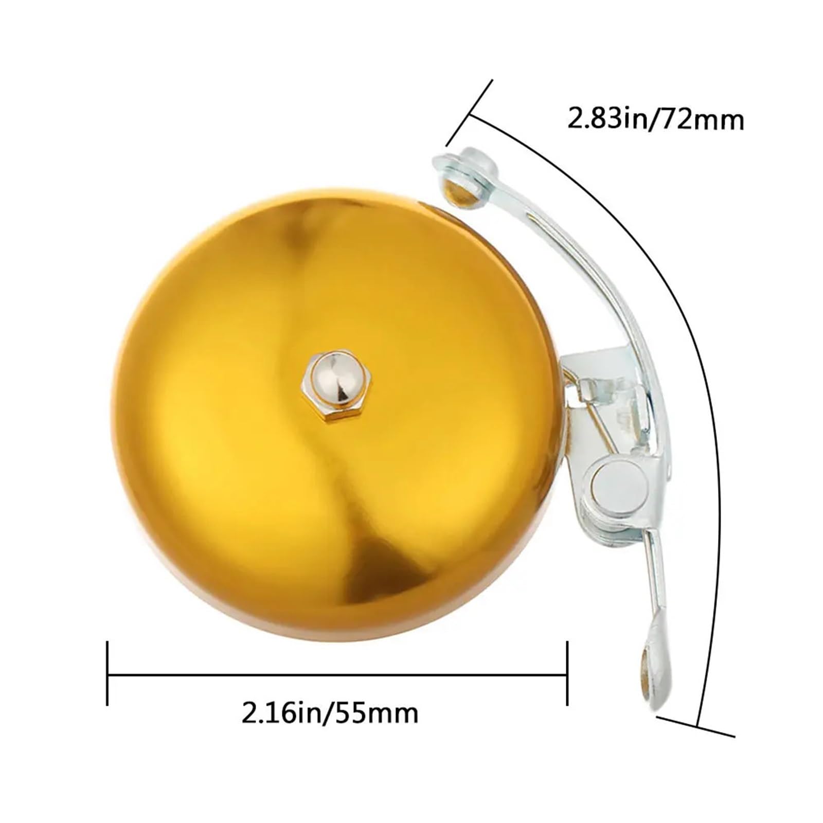 Campanello per bicicletta 4 pezzi universale retrò campanello per bicicletta suono di avvertimento in lega di alluminio Mountain Bike rumorosamente Horn Bell Outdoor Sport Ciclismo accessorio