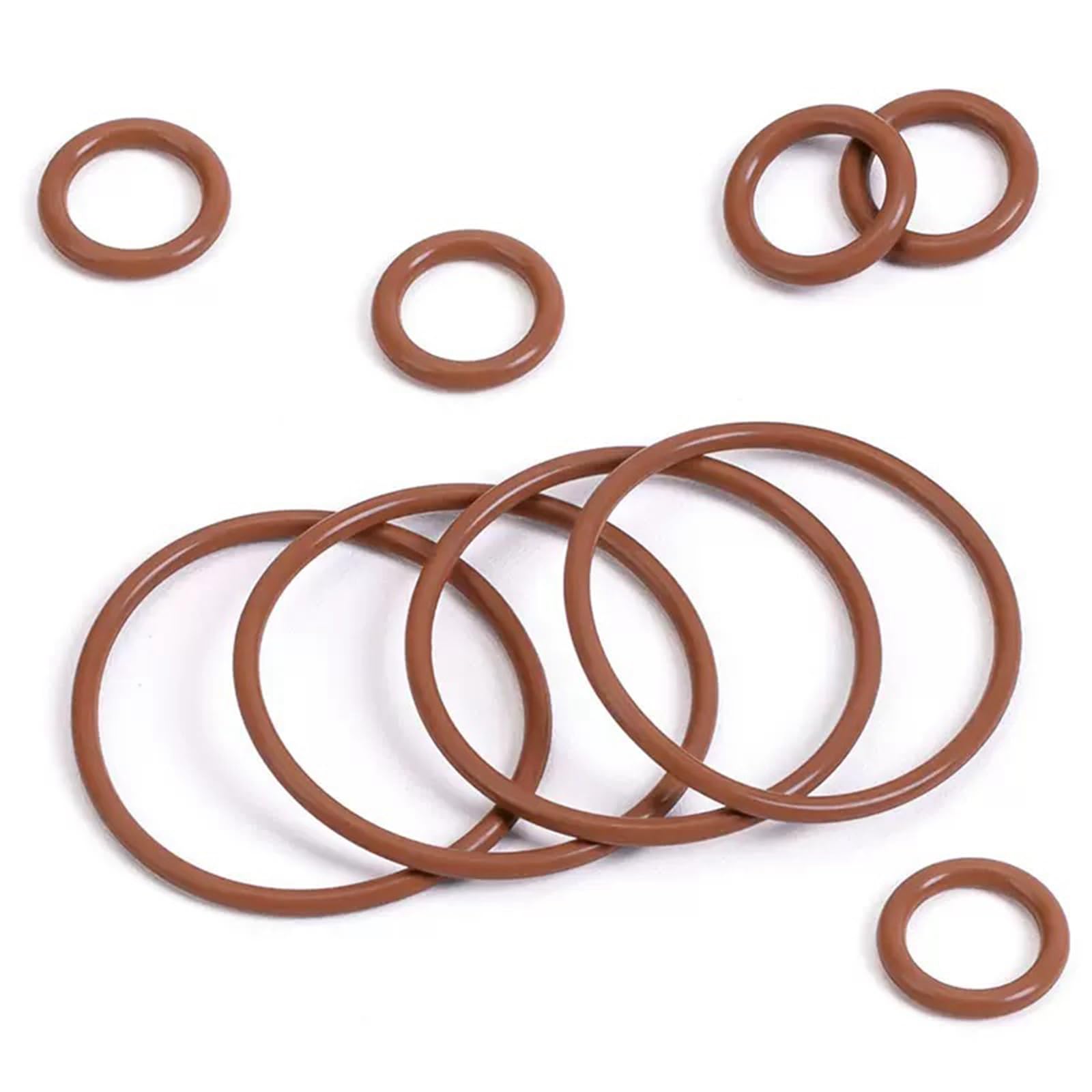 Fluorkautschuk-O-Ringe 540mm Außendurchmesser, 520mm ID, 10mm Breite, Braune Fluorkautschuk-Dichtung Packung mit 1