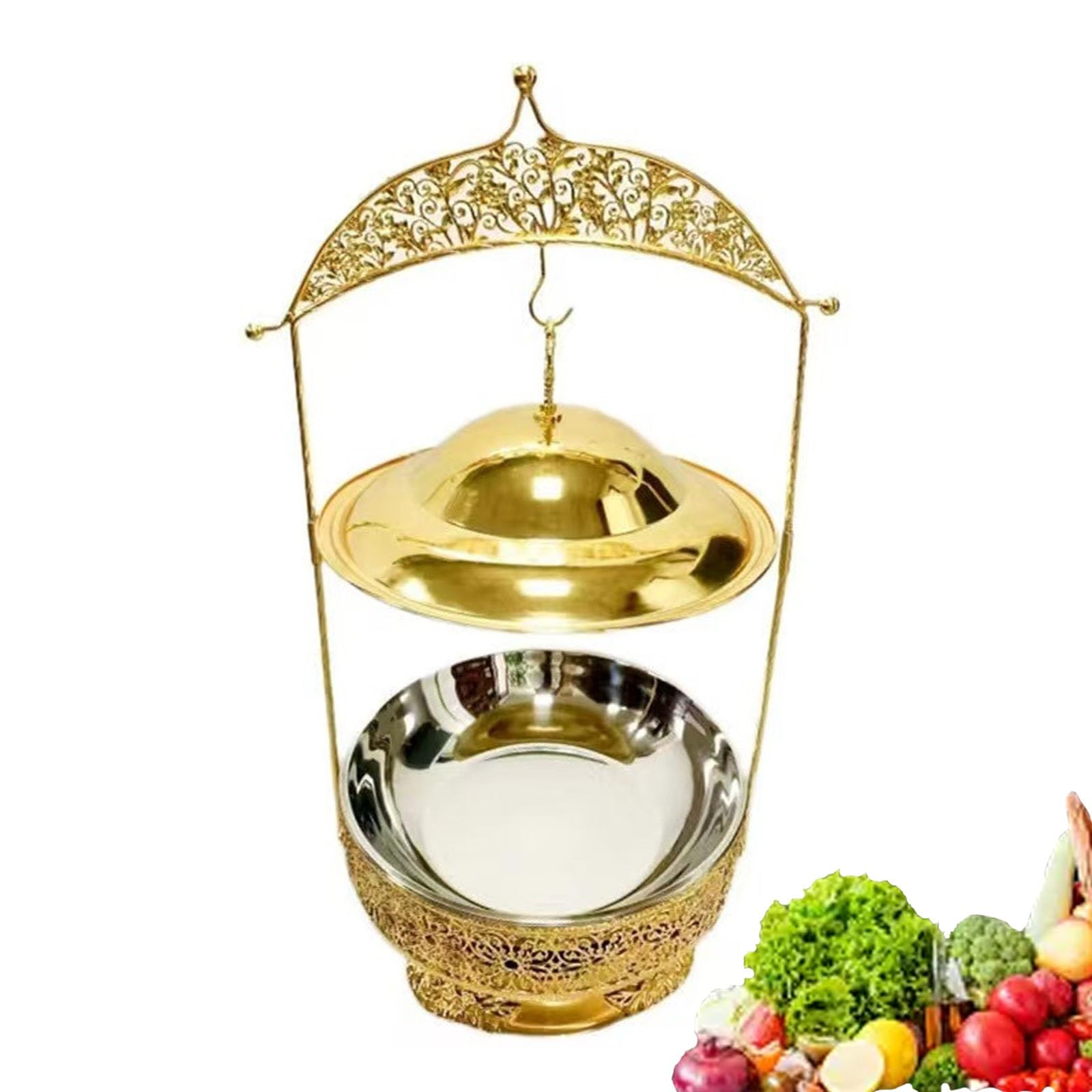 Juego de servidor de buffet y calentador con funda colgante para eventos de
