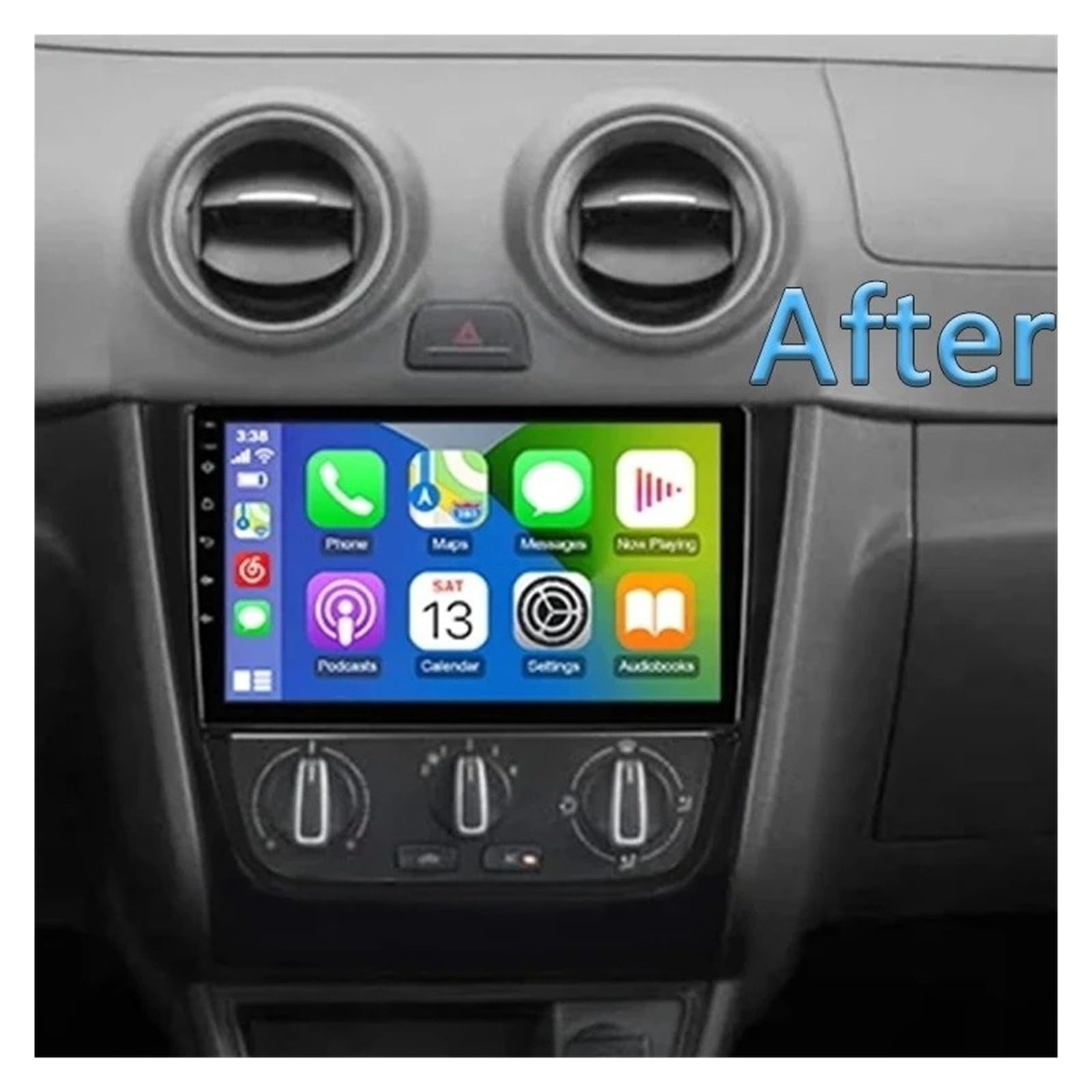 Mascherina Autoradio Cornice Stereo 2 DIN Auto per VW per Golf 5 2008 2009 2010 2011 2012 9 Pollici Kit Telaio Pannello Centrale Fascia UV Cruscotto Plastica Nera