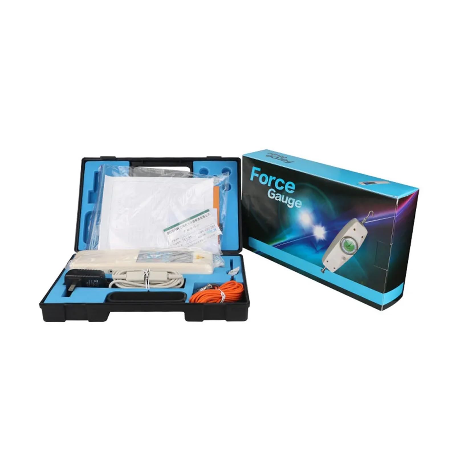 Dinamómetro, Medidor de tracción y empuje digital SH-500N SH-1000N Medidor de tensión electrónico Dinamómetro digital Instrumento de prueba de unidad N/KG/LB(500N)