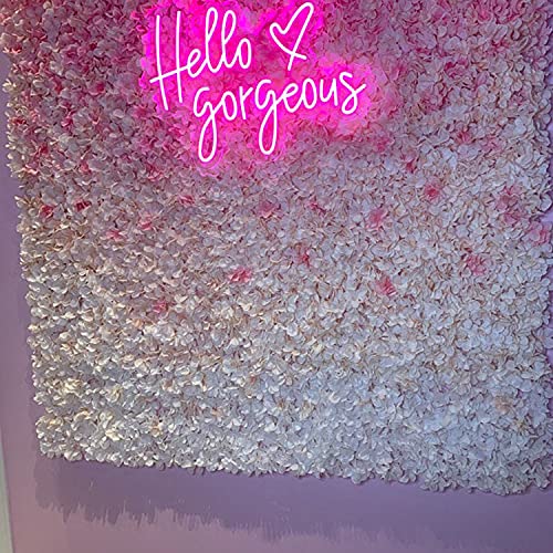 Image of Hello Gorgeous Neon Sign Light Wall Art Gifts, Neon Decor for Home, Bar, Pub, Club, Rave, Apartment, Party, Christmas