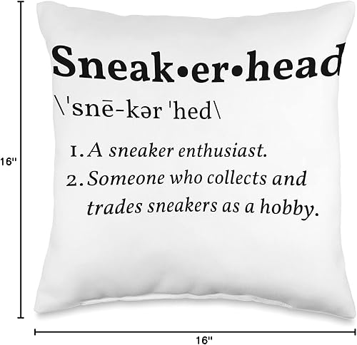 Miniatura 4 de Sneakerhead Definition Almohada de 16 x 16 pulgadas, multicolor