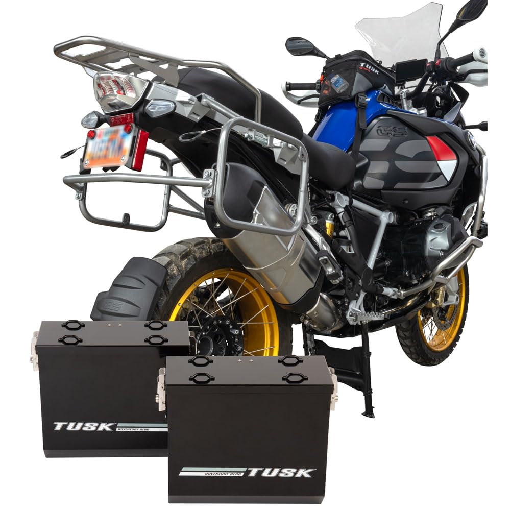 Amazon.com: TUSK Aluminum Panniers with Pannier Racks V2 Medium