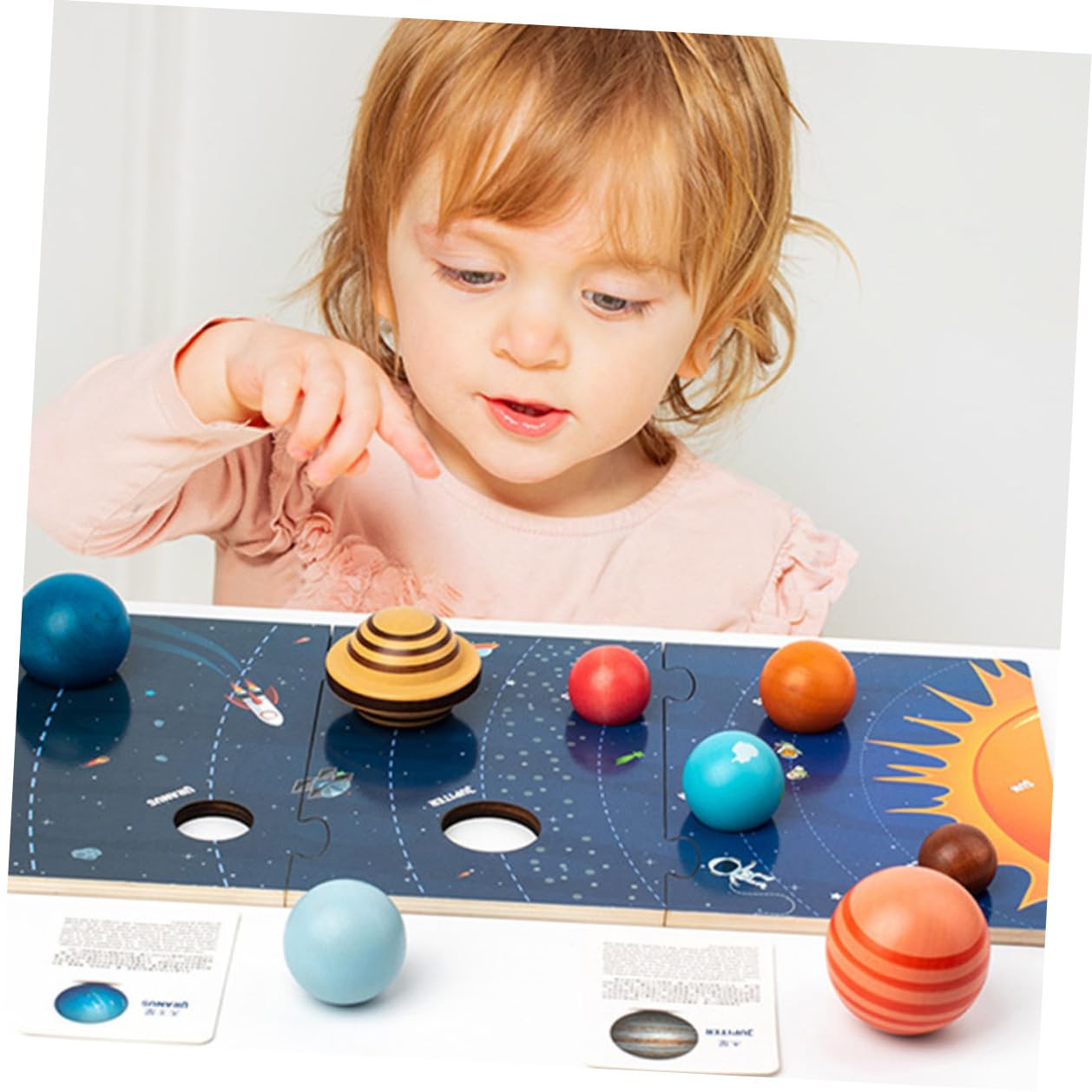 Juguete de Rompecabezas del Sistema Solar en Madera para Niños