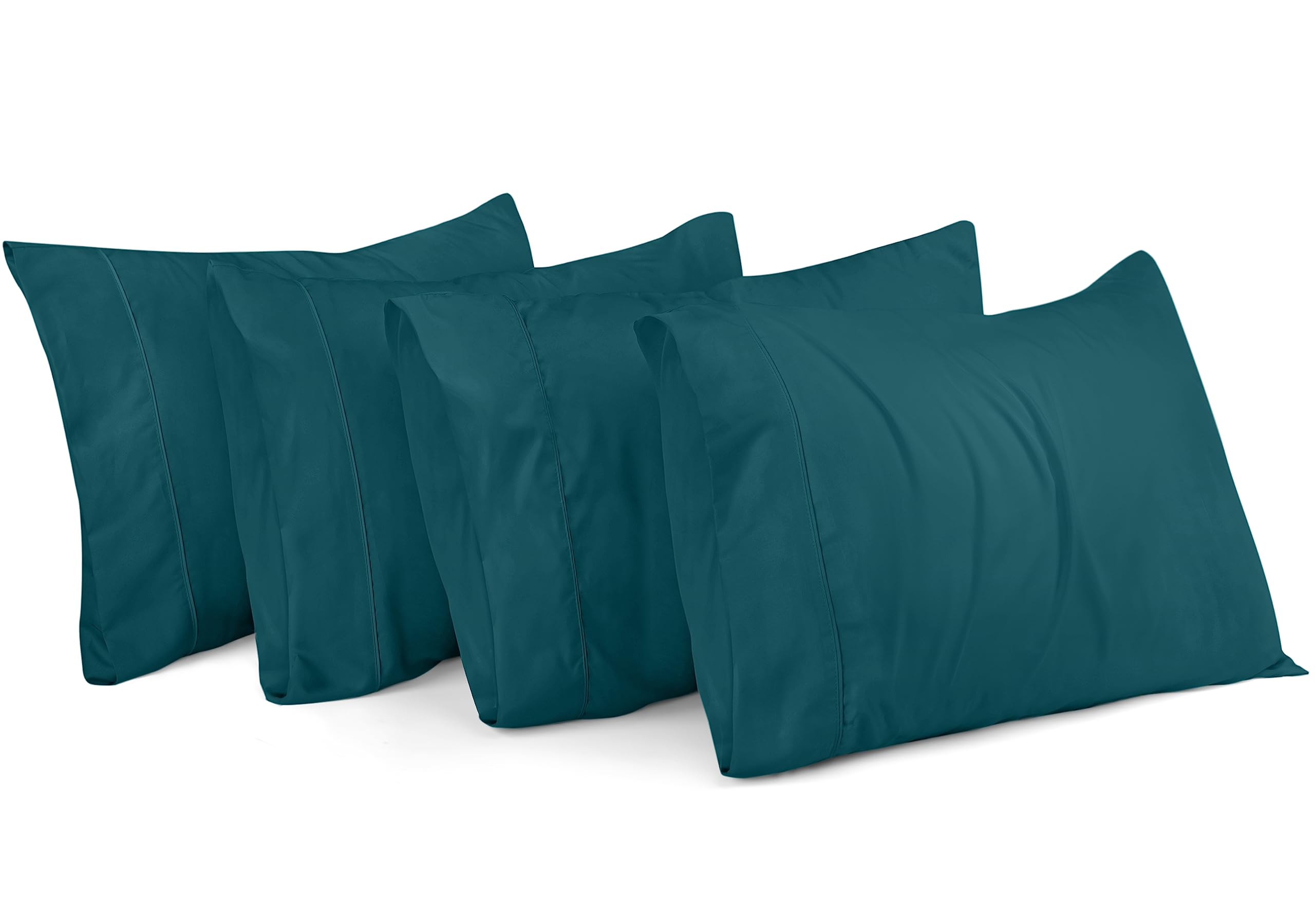 Utopia Bedding Queen Pillow Cases, Pack of 4, Envelope Closure, Soft Brushed Microfiber Fabric