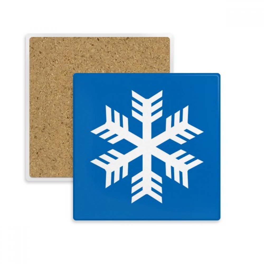 Dessous de verre flocon de neige bleu pour vos soirées chocolat chaud