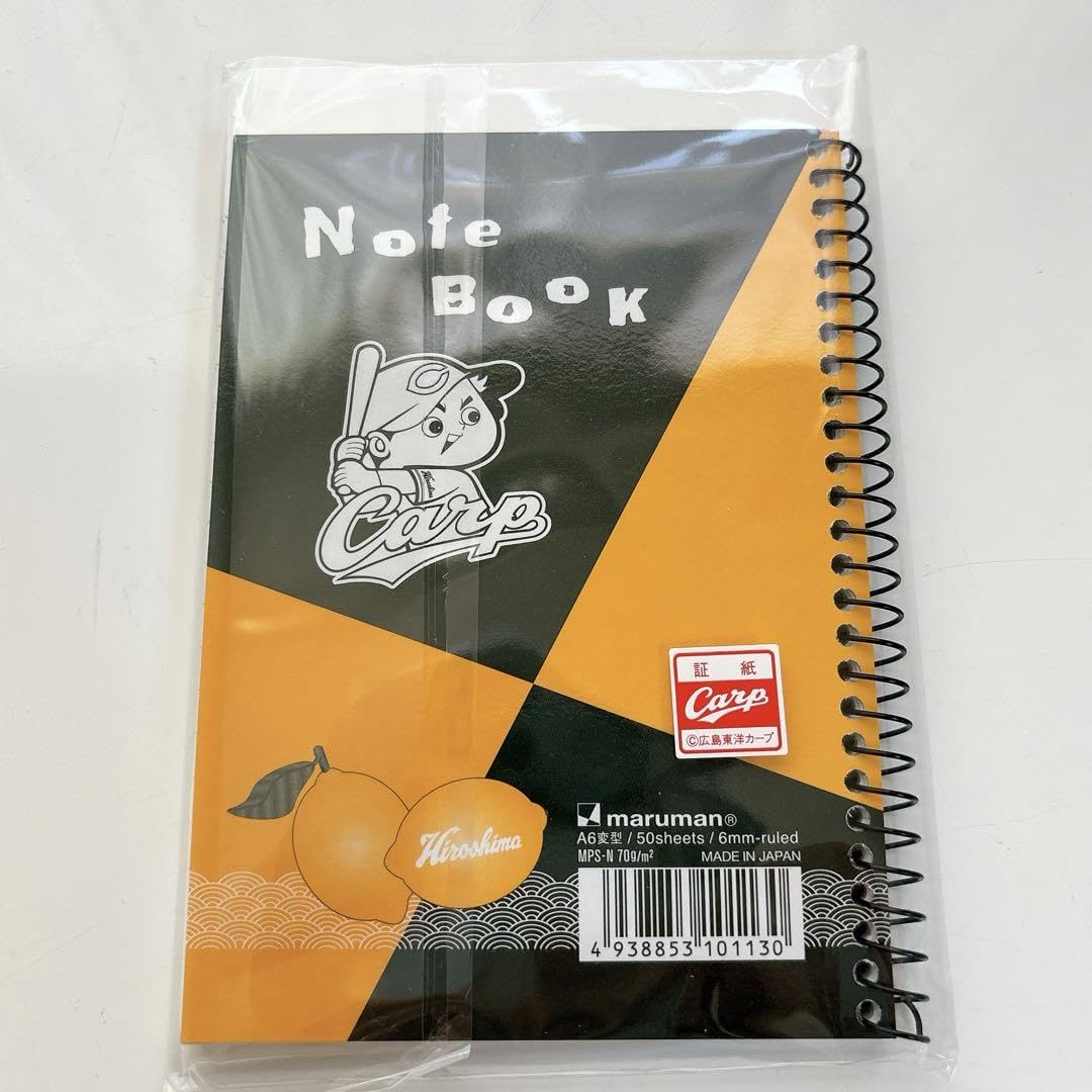 Amazon.co.jp: 広島カープ マルマンノートブック A6サイズ コラボ