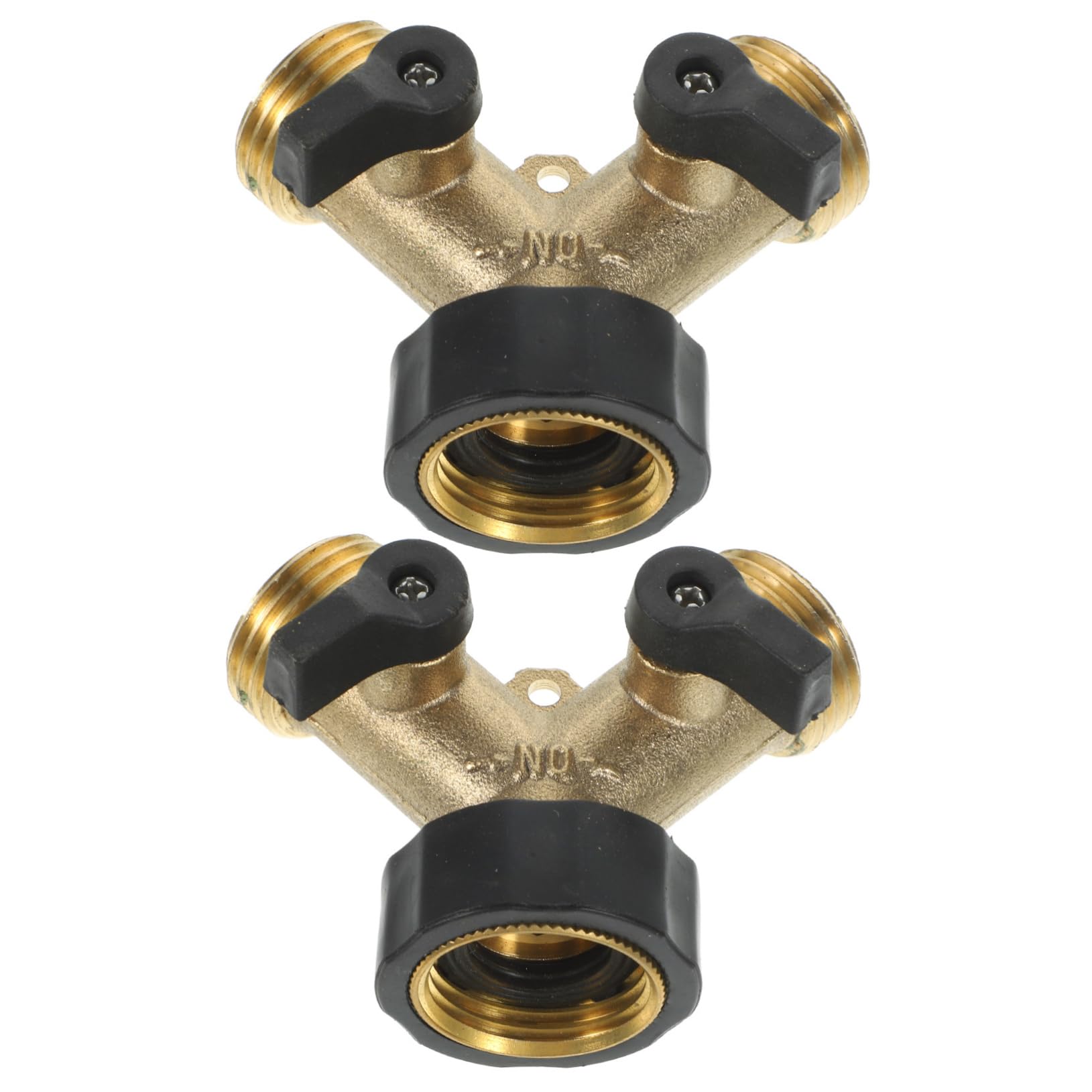 Connettore Rubinetto Flessibile da Giardino Sdoppiatore A Y in Ottone Adattatore per Tubo Flessibile Doppio Divisore per Rubinetto Senza Strumenti
