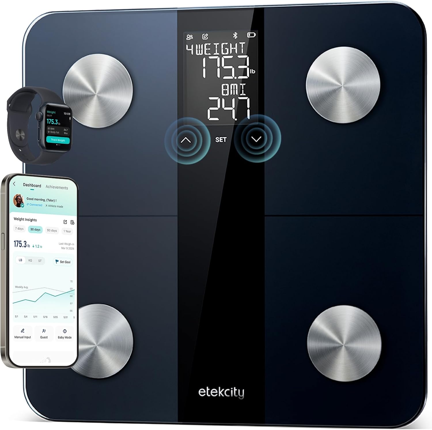 Etekcity Upgraded Smart Scale for Body Weight