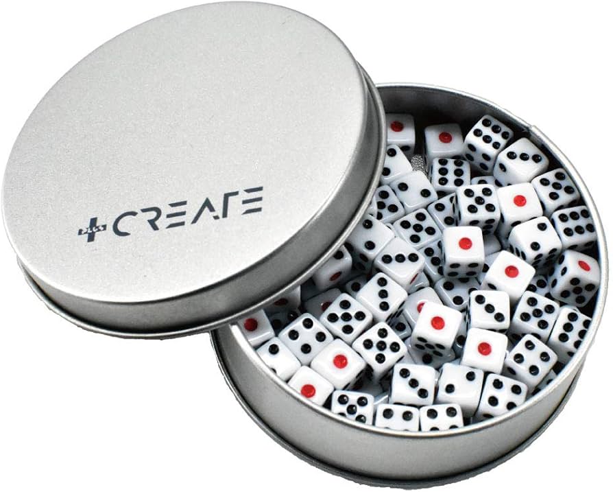 Amazon | サイコロ 白 8mm 100個 セットケース入り 麻雀 ボード