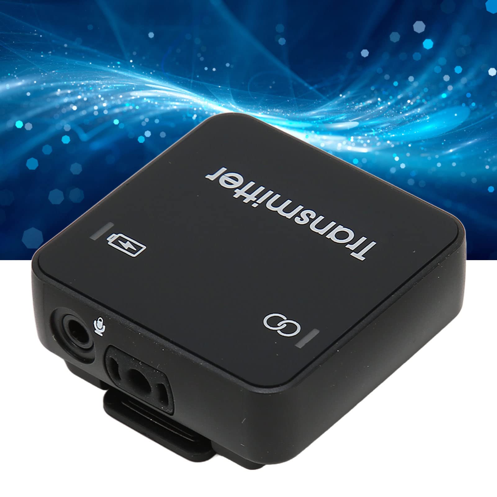 de Micrófono Lavalier Inalámbrico, Micrófono de Solapa de 2 Canales HiFi Inalámbrico de 2,4 GHz, con 1 Receptor, 2 Transmisores, para Cámaras DSLR, Videocámaras,