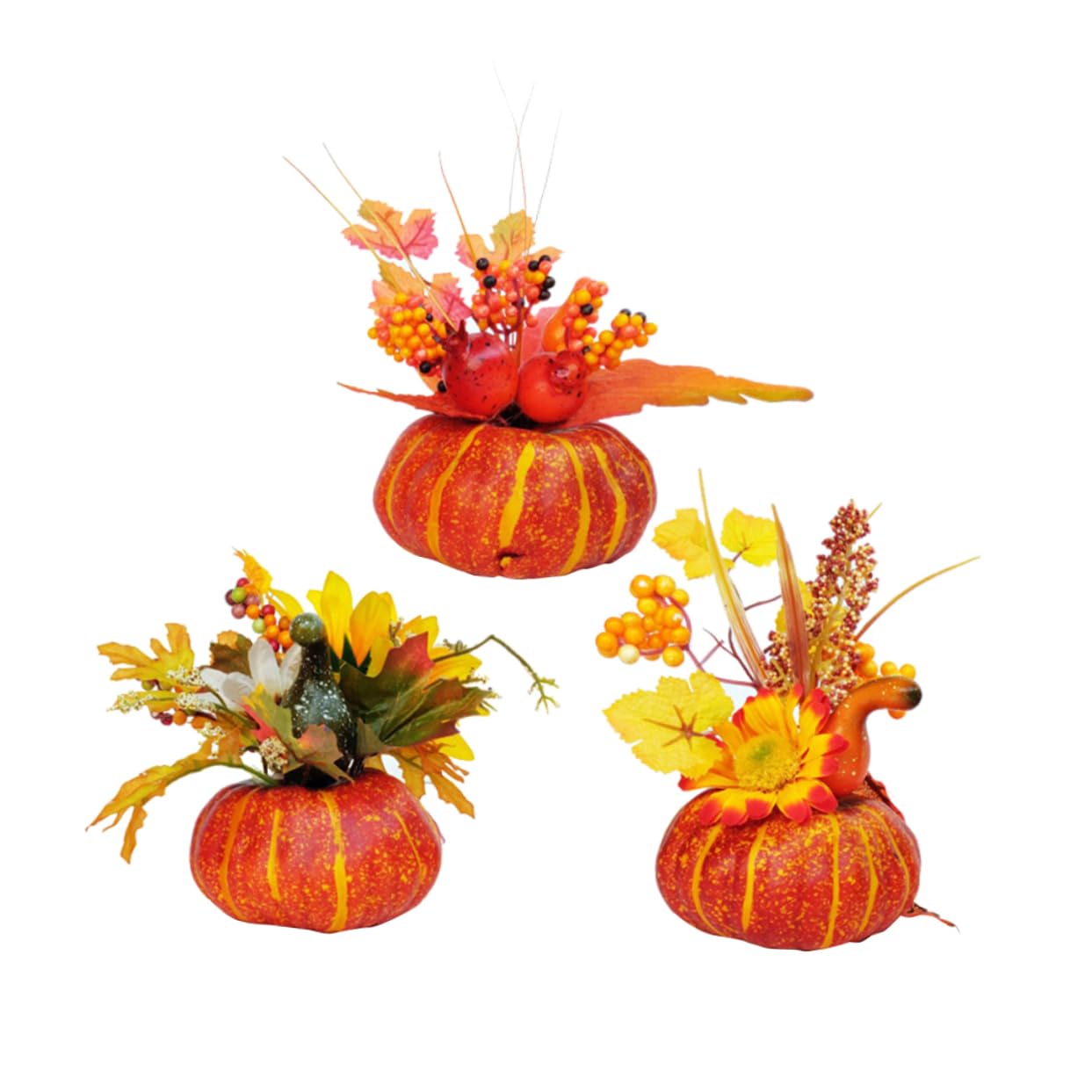 TOPBATHY 6 STK Kürbis- Ahornblatt-Girlande Riesiger Gefälschter Kürbis Künstliche Kürbisdekoration Halloween Kürbis Dekorationen Ornamente Halloween-kürbis-Ornament Laternendekor