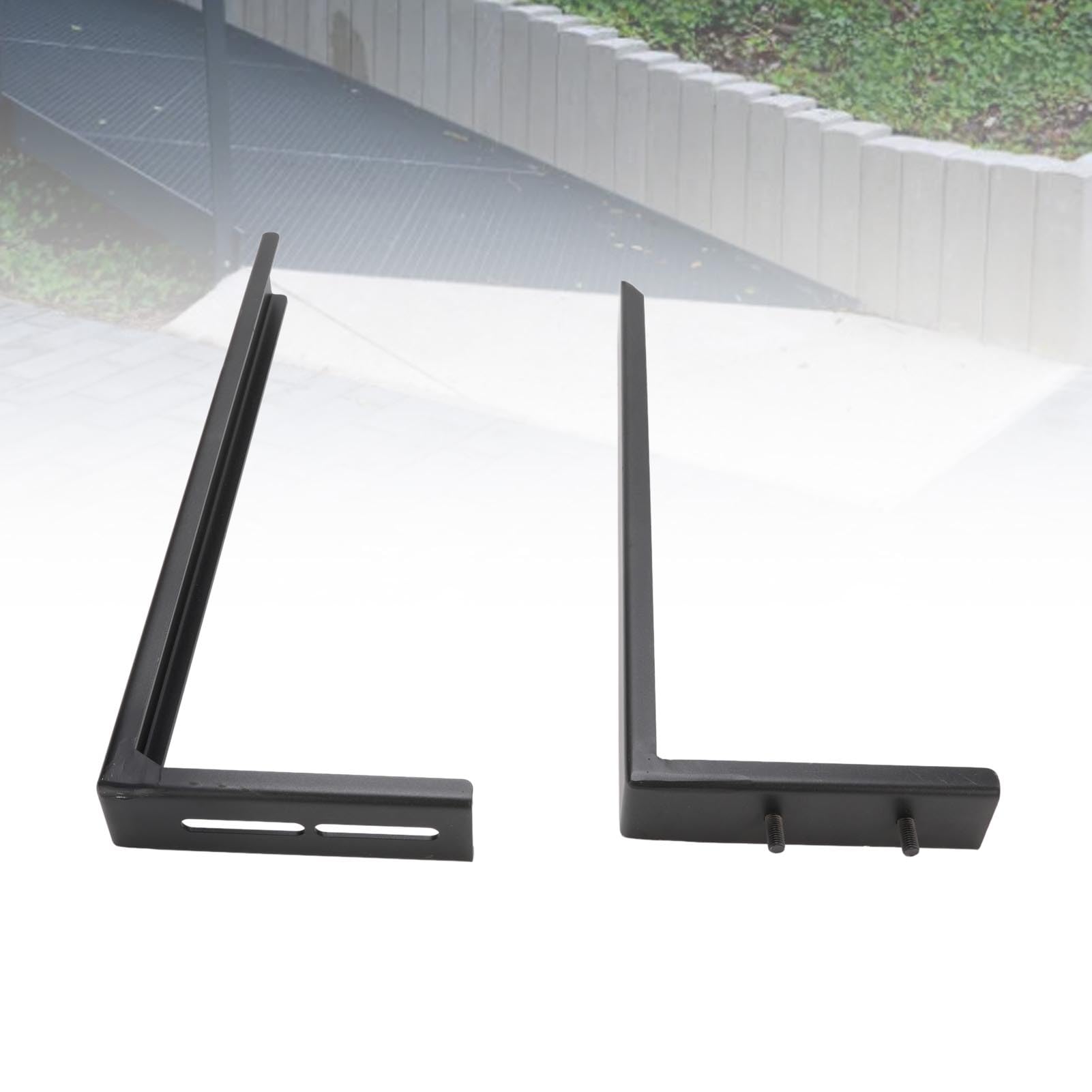 Tnfeeon Kit de Reparación de Postes de Cerca Estacas de Acero de Alta Resistencia 17,3 X 6,7 Pulgadas Anclaje de Estaca para Cercas de Madera Rotas Fácil Instalación Soporte Resistente Al Viento para