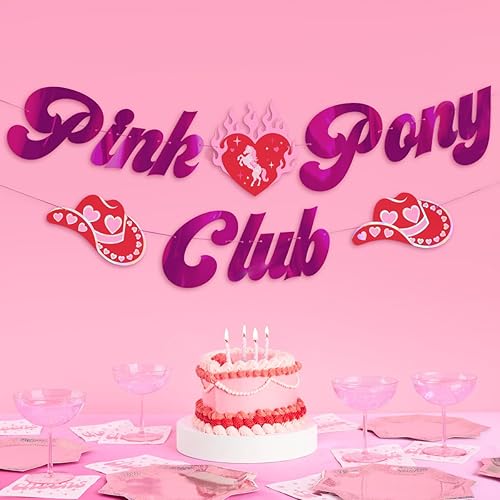 xo, Fetti Cartel Pink Pony Club  Lámina rosa  5 pies  Decoraciones de despedida de soltera, cartel de fiesta de cumpleaños, fondo de cumpleaños de