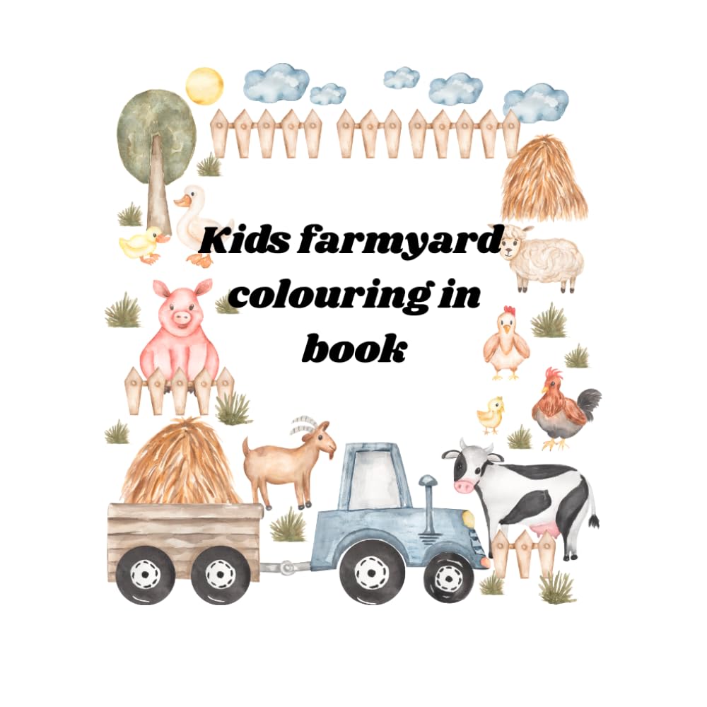 Farm animals children’s activity book