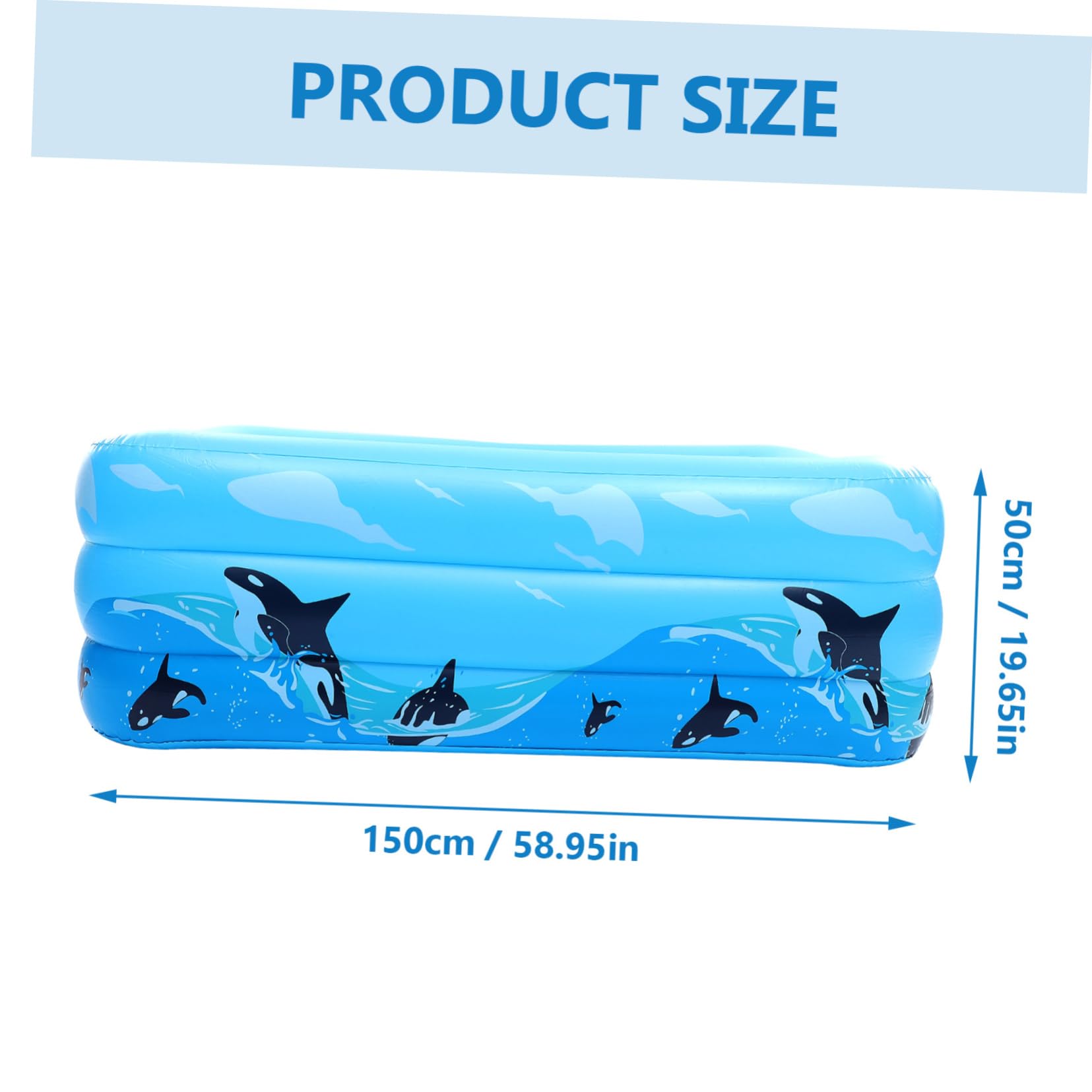 Toyvian Piscina Gonfiabile Per Ragazzo Ragazza Ragazza in Pvc Di Facile Da Gonfiare e Sgonfiare Adatta Per Uso Interno Ed Esterno Divertimento Estivo in Acqua