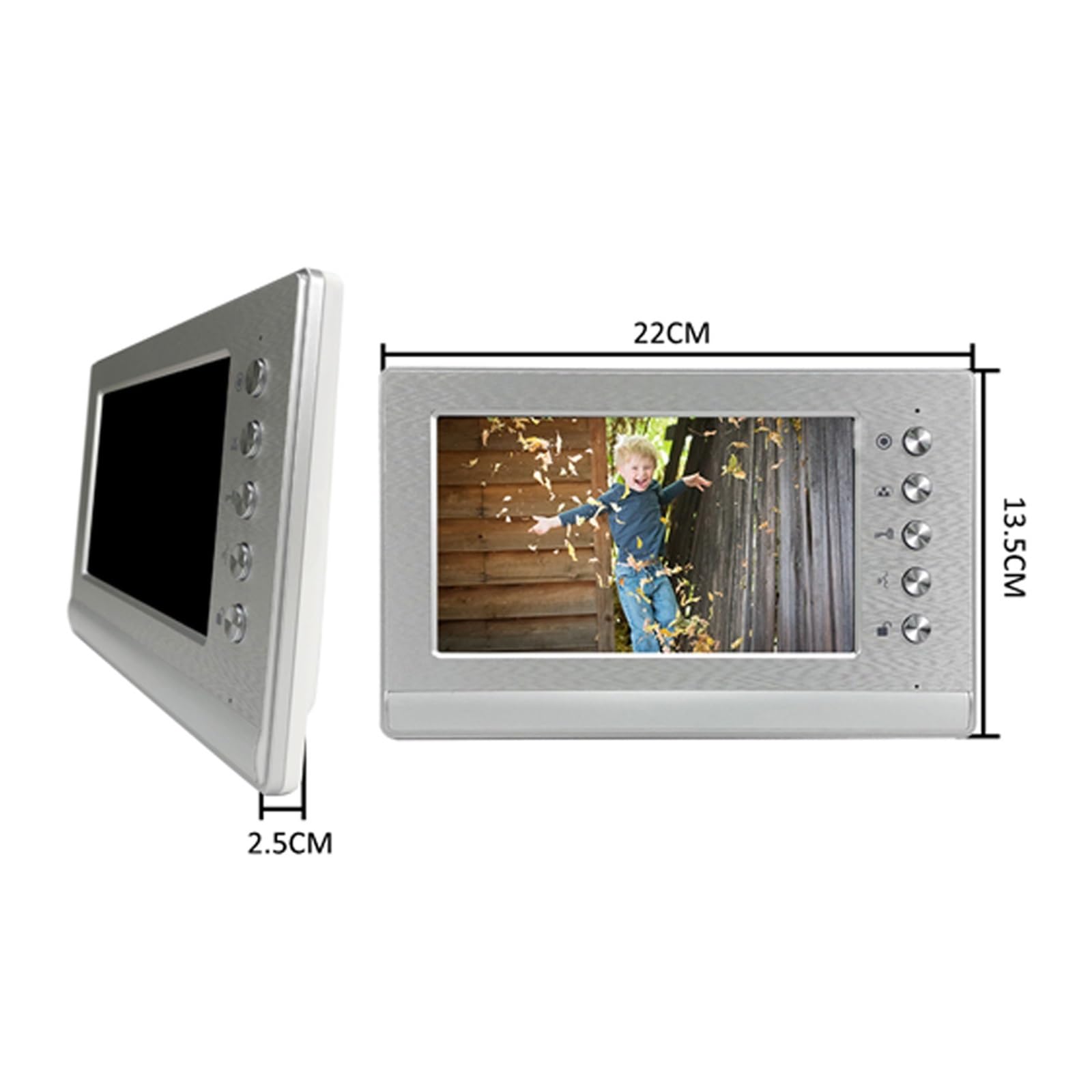 7-calowy System Domofonowy Z Wieloma Wideodomofonami Dzwonek Do Drzwi Dwukierunkowa Rozmowa Odblokuj 3/4 Monitory WyraźNy Wyświetlacz Ochrona Każdą Pogodę(4V1)