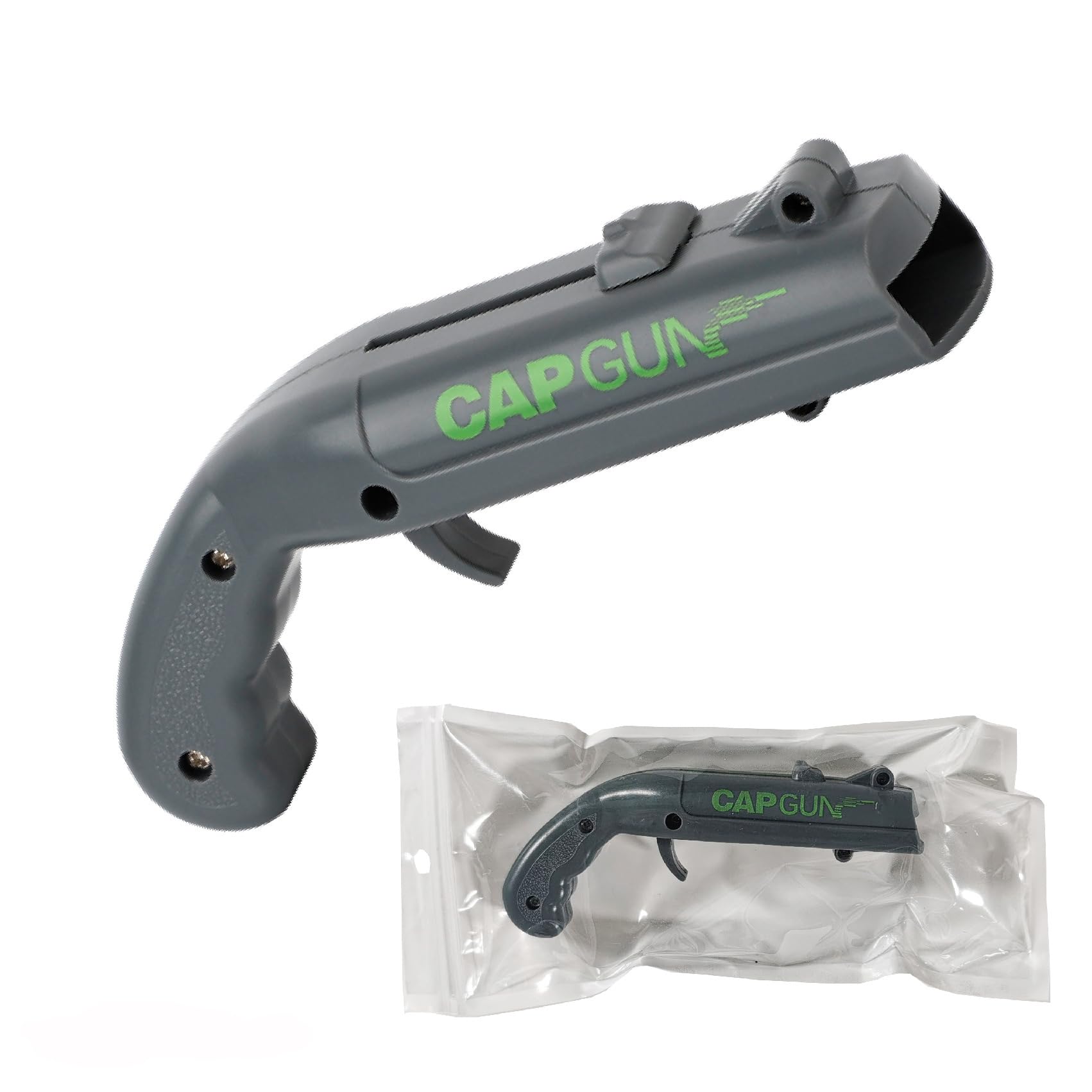 Bottle Opener with Cap Launcher – Funny Shooting Gun for World Cup Parties, BBQ, Tailgates – Unique Beer Cap Shooter Gadget Gifts for Men, Dad, Husband, Him on Birthday, Sports Events (Gray)