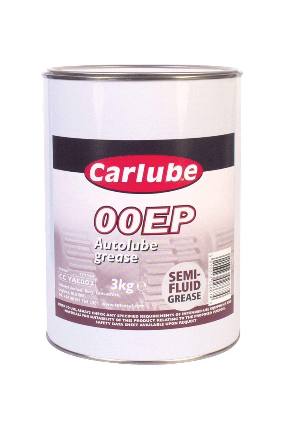 Carlube 00Ep Autolube Semi Fluid Grease Lubricant 3Kg X 4