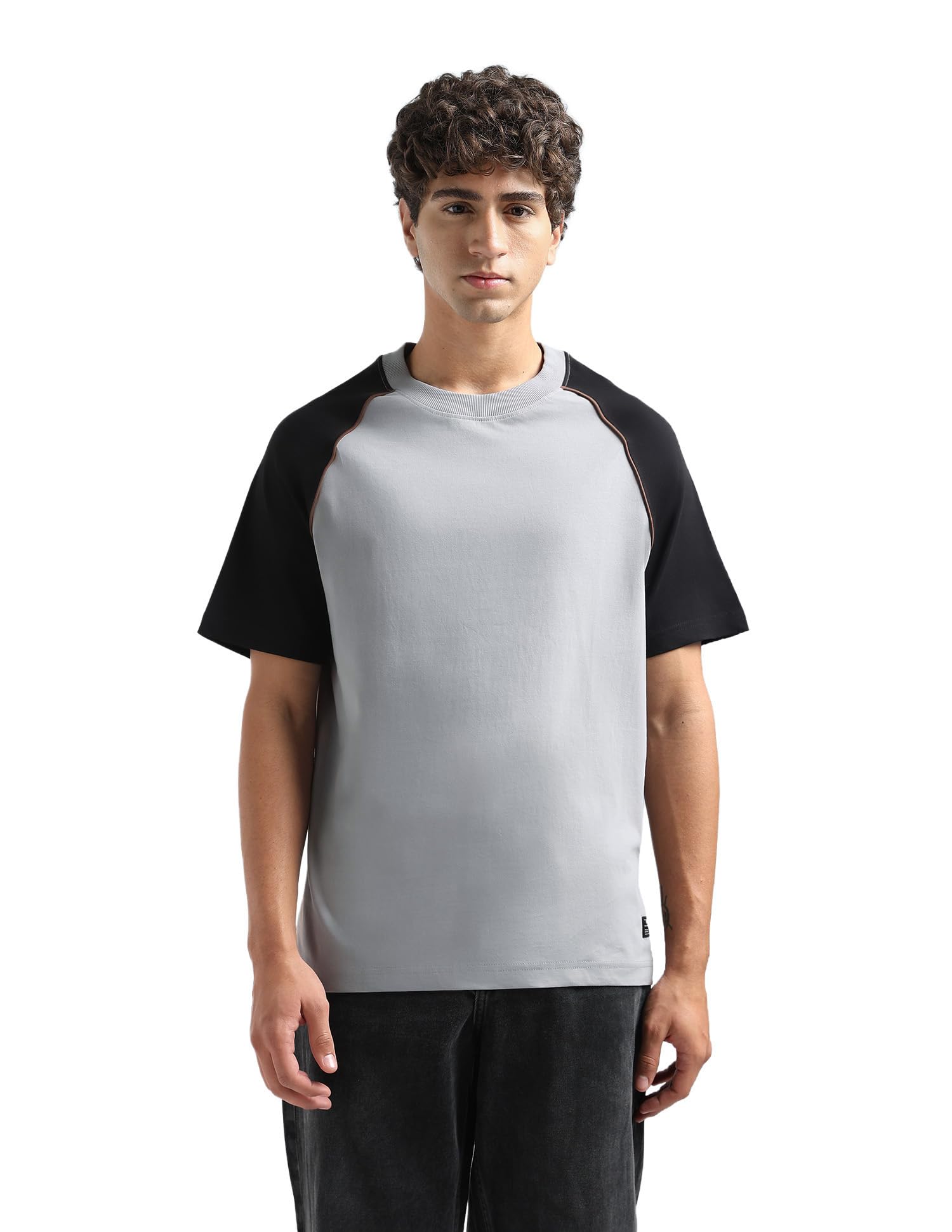 flying machine Men's Relaxed Fit T-Shirt | Colour Blocked | Tshirt for Man-picture-12