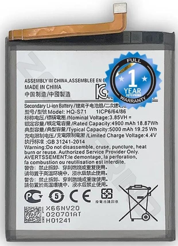 Image of Original HQ-S71 Battery for Samsung Galaxy M11 SM-M115FZKEINS / M115F Battery with 1 Year Warranty***** (R5)