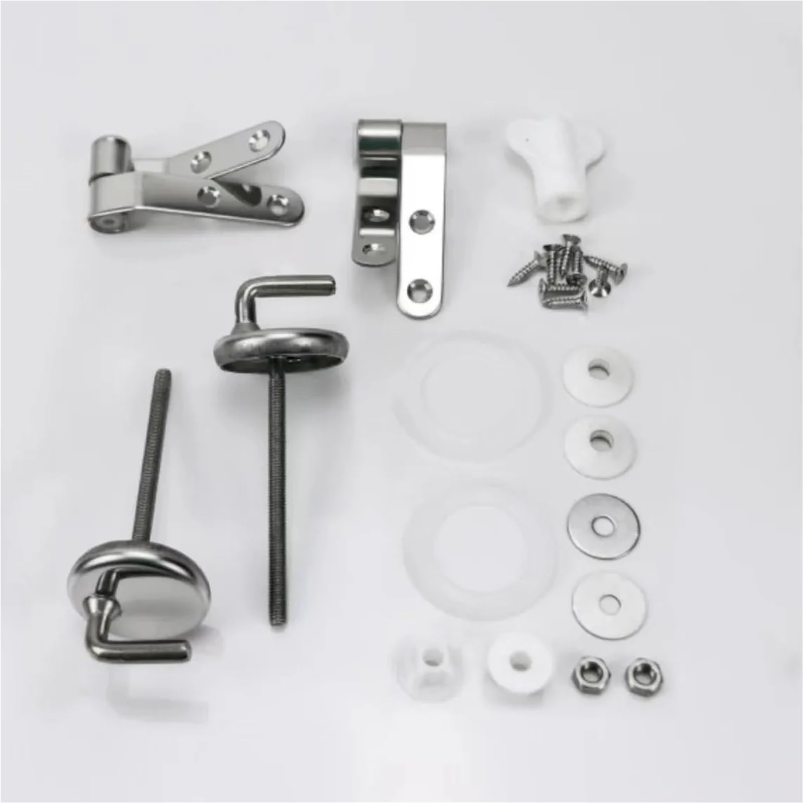 Kit de repuesto bisagras for asiento inodoro, aleación Zinc, conectores tapa, accesorios universales for, piezas reparación, 2 uds Para Asientos
