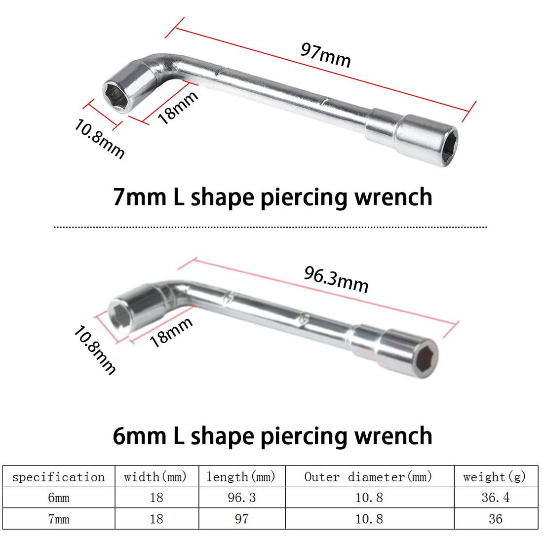 Buy Multifunctional Wrench Nozzle Brush Cleaning Needles For Ender 3 E3D / MK8 / MK10 3D Printer Parts Nozzle Cleaner Tool - View #7
