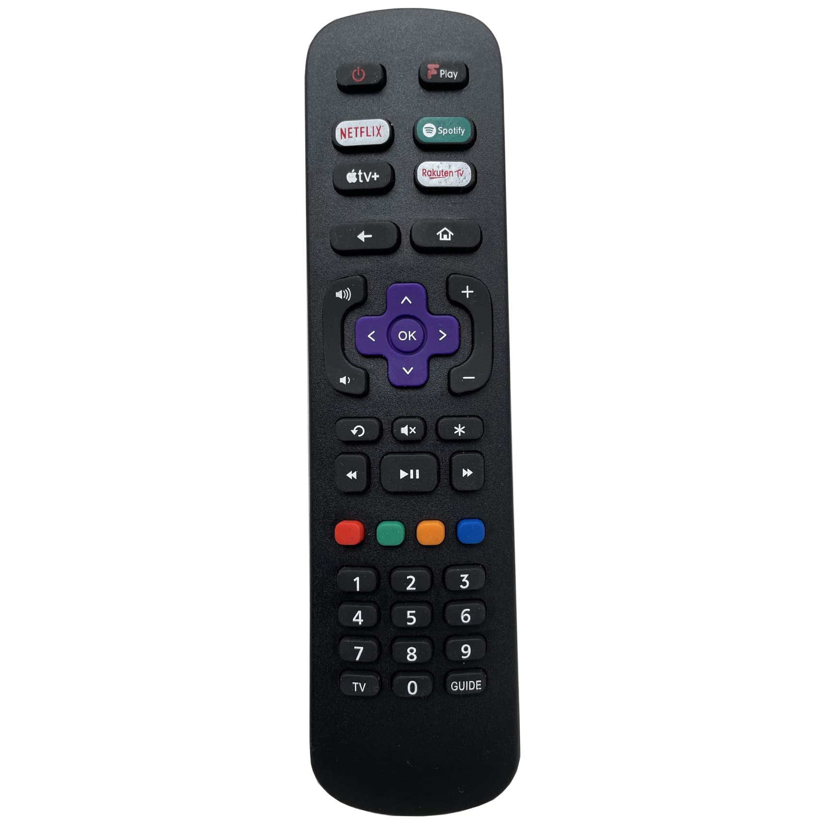 New Replacement 55RP620K Remote Control Compatible with TCL All 2022 Smart LED LCD TV's with Freeview Play, Apple TV+, Spotify, Netflix & Rakuten TV Buttons