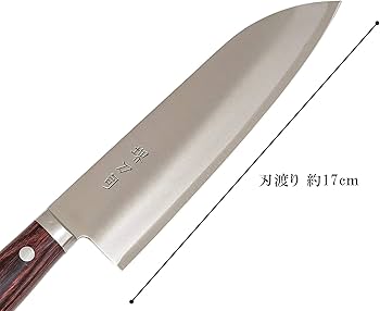 Amazon｜堺刀司 三徳包丁 シルバー 170mm 本割込 ゴールド 三徳 A