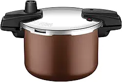 Panela De Pressão Tramontina Arizona Induction Em Alumínio Com Revestimento Interno E Externo Em Antiaderente Starflon Max Mocaccino 20 Cm 4,5 L