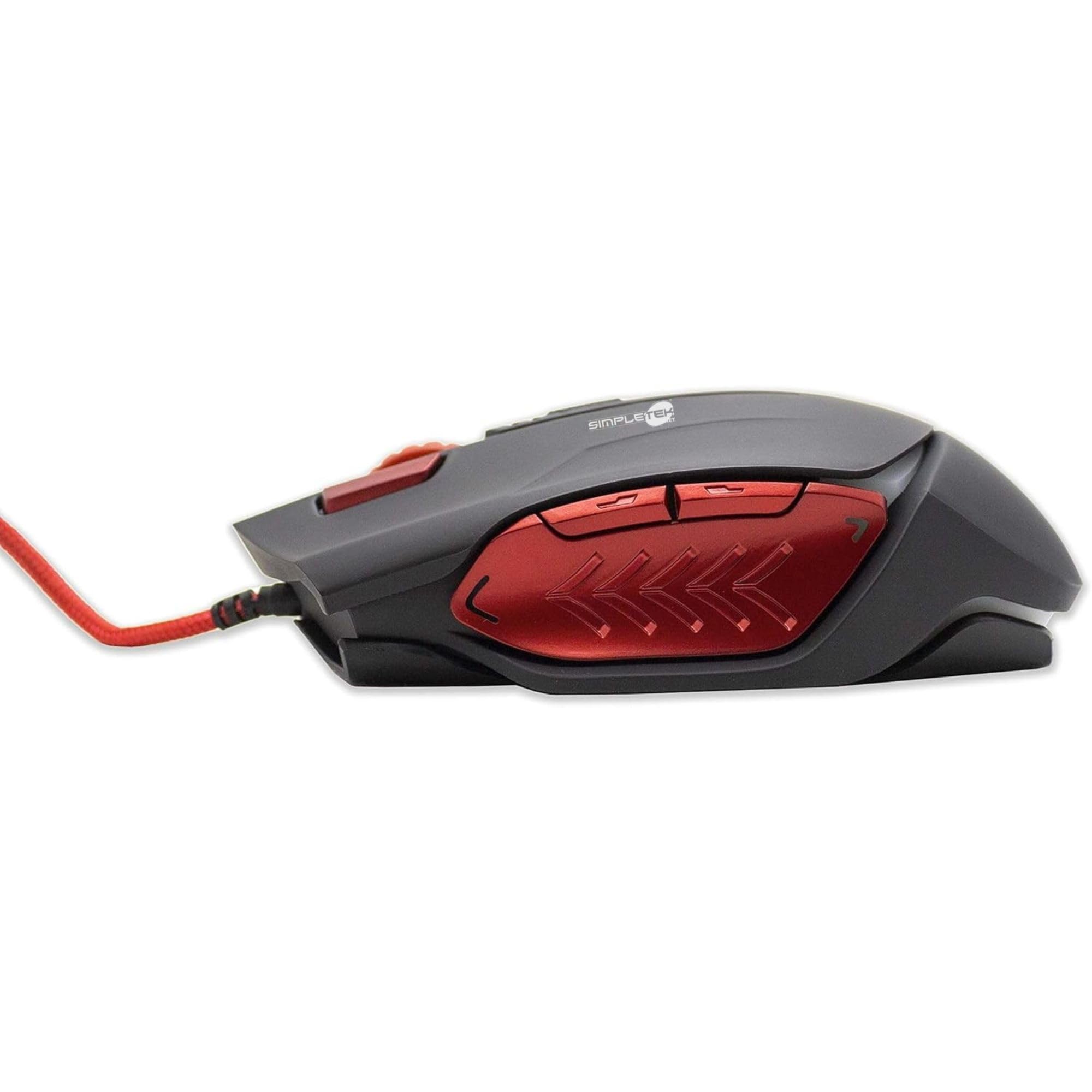 SIMPLETEK - Kit Gaming Mouse & Tastiera RGB | QWERTY Layout Italiano Tasti Sospesi Anti-Ghosting | Mouse Programmabile 3200 DPI