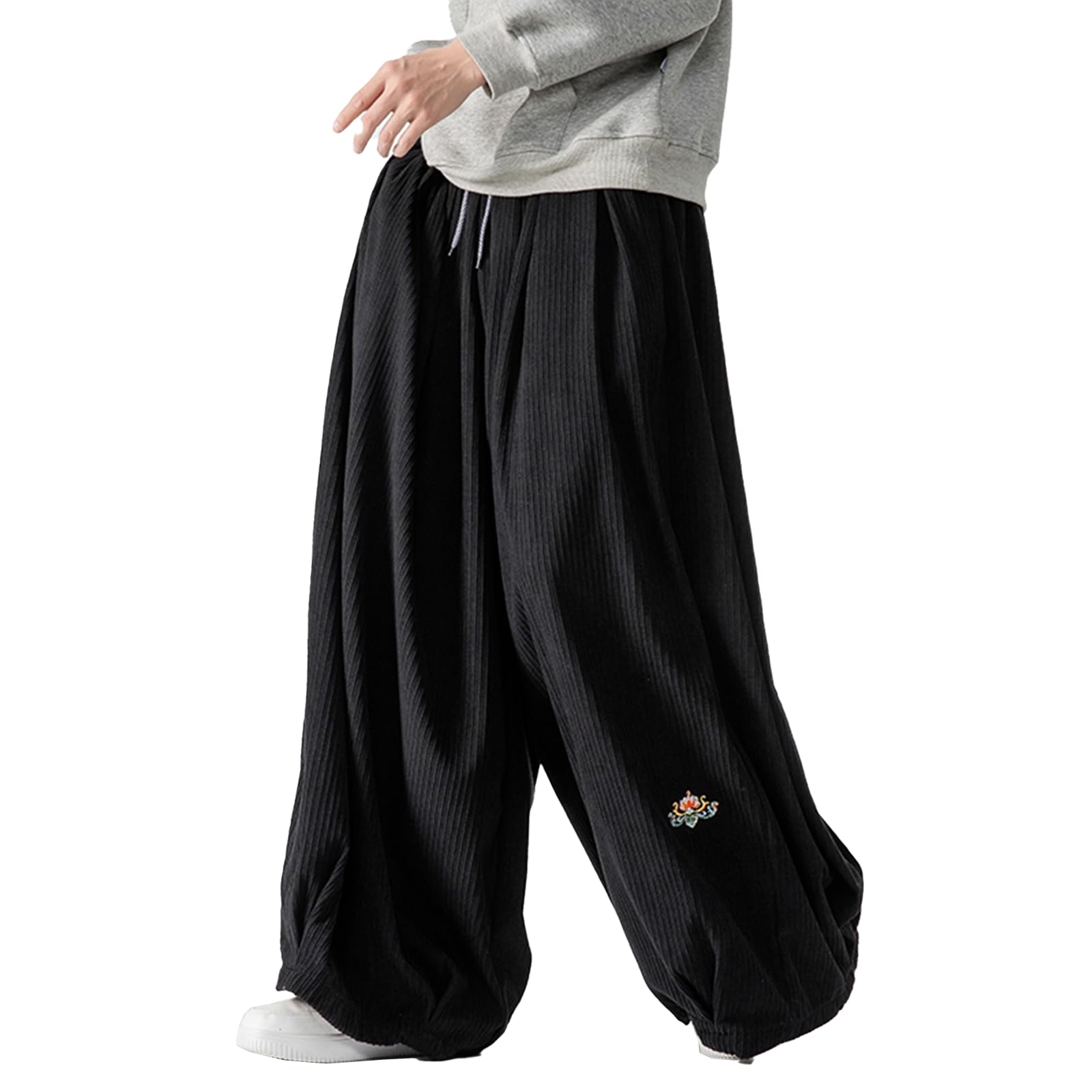 corduroy broek, Modern Fit, elastische band, tot 7XL, navy blauw