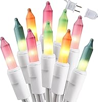 Vista 9 de Brizled Luces incandescentes de Navidad blancas cálidas, 300 unidades de 69.6 pies conectables, mini luces transparentes para decoración