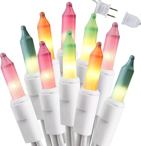 Miniatura 9 de Brizled Luces incandescentes de Navidad blancas cálidas, 300 unidades de 69.6 pies conectables, mini luces transparentes para decoración