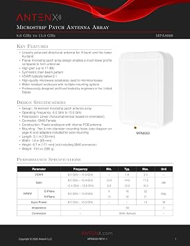 Microstrip Patch Antenna Array (8 GHz to 15 GHz)